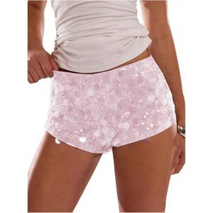 Women's Sequin <b>Mini</b> Shorts Low Waist Glitter <b>Sparkly</b> Party Club Hot Pants - Product Image 1