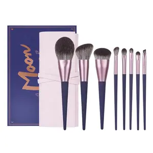 YDINI Luxury High Quality 8Pcs Vegan Make Up Brushes Private Label Custom Logo Cosmetic Makeup Brush Set With Gift Box