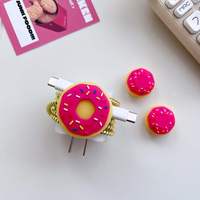 Cargador con Cable Enrollable y Estuche para Cables USB de 18W/20W, Diseño de Donuts, Protector de Cable, Carga Rápida, 1 Año de Garantía