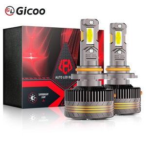 Phare LED de voiture Gicoo F13 H1 H4 H7 H11 9005 9006, ampoule LED automobile, ampoule antibrouillard, puce CSP 300W 50000LM 6000K 12V, lumière de voiture étanche - Product Image 4