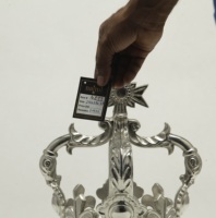Couronne en métal mariée luxe reine et roi couronne décorative qualité supérieure décor de maison et de table couronne en aluminium
