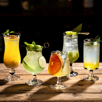 Ensemble de verres à cocktail en cristal, design gaufré vertical pour jus, whisky, bière, logo personnalisé, articles de bar en gros