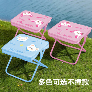 Mini tabouret pliant Lucky en tissu Oxford, chaise de jardin portable, pliable, rectangulaire, multifonctionnel, petit tabouret - Product Image 1