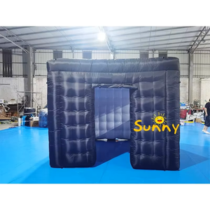 Carpa Cúbica Portátil Oxford Comercial con Iluminación LED, Cabina de Fotos Inflable 360, Alquiler de Estudio, Cabina de Fotos Inflable Negra en Venta - Product Image 6