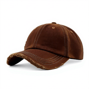 Casquette de baseball blanche à 6 panneaux, visière réglable, en coton, unisexe, couleur unie, décontractée, printemps-été - Product Image 3