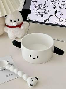 Bol créatif mignon simple pour chiot <span class=keywords><strong>Pacha</strong></span> chien grandes oreilles chien bol en céramique dessert fruits bol à flocons d'avoine - Product Image 6