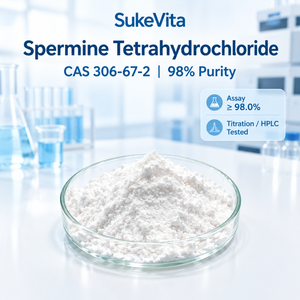 Spermin-Tetrahydrochlorid 98% CAS 306 67 <span class=keywords><strong>2</strong></span> Hochreine Weiße Kristalline Pulver Großhandel Herstellerlieferung - Product Image 1