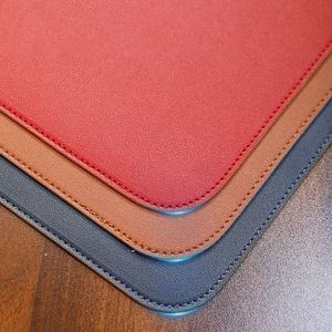 Wholesale Custom Logo Anti slip Pu Leather Laptop Mouse Mat Promo Business Gift Office <b>Desktop</b> Computer Protector Desk Mat Pad - Product Image 5