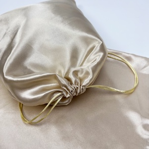 Sac à cordon en satin or rose de bonne qualité <span class=keywords><strong>Cin</strong></span>-SSD-14 sac de lingerie en satin de rangement - Product Image 5