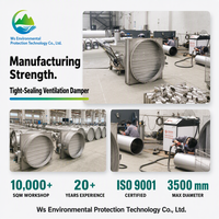 Válvula de Ventilación Hermética HVAC de Acero Inoxidable 304 316L, Válvula de Cierre de Aire de Tipo Burbuja, Tamaño Personalizado para Ductos Industriales