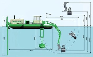 Draga Anfibia Multifunzionale con Motore Diesel, Capacità 900M3/h, per Lavori di Dragaggio Difficili in Fiumi e Bacini Idrici KEDA - Product Image 3