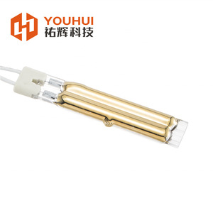 Youhui Dual <b>Tube</b> Shortwave Infrared <b>Heating</b> Lamp 11x23mm Quartz For Wood Edge Banding Machines - Product Image 2