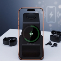 Gadgets innovants Funxim S6, station de charge sans fil magnétique intelligente 3 en 1, charge rapide PD 25W, ventilateur de refroidissement à glace