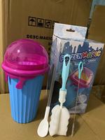 500ml Magic Squeeze Cup Silicone Ice Cream Frozen Slushy Maker Mug Sustainable Cooling Cup Freeze