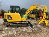 Excavatrices d'occasion KOMATSU Pc56 du Japon, 5 tonnes, bonne qualité, excavatrice RC Pc56-7, mini-excavatrice à prix avantageux, vente à Shanghai