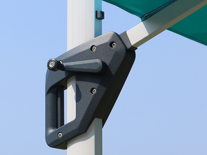 Flame-sombrilla colgante con forma de plátano para exteriores, Parasol Solar LED para <span class=keywords><strong>Patio</strong></span>, <span class=keywords><strong>3m</strong></span> - Product Image 3