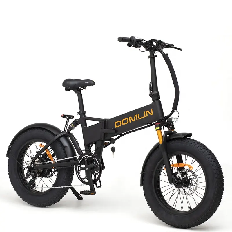 DOMLIN 36V 7 velocidades absorvente médio 20 Polegadas dobrável Mate Ebike Bicicleta elétrica com pneu gordo