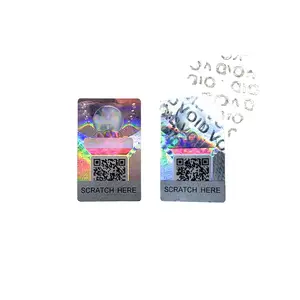 Custom Pet Label Security 3D Hologram Anti-counterfeiting Sticker Tamper Evident Vinyl Holographic Sticker