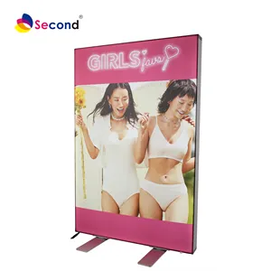 Double face Edgelit Display Backlit Modern Portable Outdoor Sign Signage Advertising LED Light Boxes