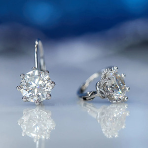 Orecchini Pendenti con Zirconi, Eleganti Orecchini da Sposa di Lusso Leggero per Donne - Product Image 1