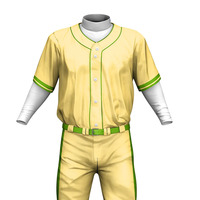 Uniforme de baseball 100 % polyester respirant et antibactérien, service OEM, vente en gros, design personnalisé, manches courtes, évacuation de l'humidité