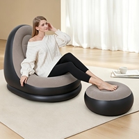 Pouf gonflable floqué style américain, portable en PVC, pour salon, chambre, maison, camping, festival de musique, extérieur