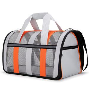 Turuncu taşınabilir evcil hayvan taşıyıcı seyahat çantası katlanır havayolu onaylı köpek taşıma kafesi sırt çantası tarzı kedi konut - Product Image 5