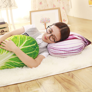Promotion peut ajouter Logo Simulation oreiller de légumes pomme de terre oignon en peluche jouet sieste oreiller <span class=keywords><strong>série</strong></span> alimentaire oreiller - Product Image 3