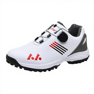 Chaussures de golf pour hommes CC, automne-hiver-été, semelle en caoutchouc, imperméables, cuir véritable, doublure en mesh, semelle à crampons - Product Image 2