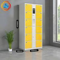 Casier intelligent personnalisé pour bagages, colis et vêtements avec corps en acier, serrure électronique à code et système de livraison