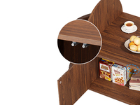 Table Basse Centrale Ovale en Bois à Plateau Relevable, Sur Mesure OEM ODM, avec Grand Rangement Caché, Meuble de Salon d'Usine Chinoise
