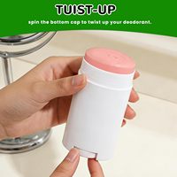 En stock – Nouveaux contenants ovales portables et durables en PP pour déodorant en stick, 15g, 18g, 75g – Emballage cosmétique fantaisie
