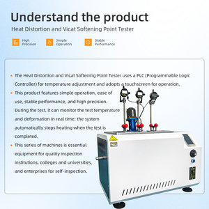 Appareil de <span class=keywords><strong>test</strong></span> <span class=keywords><strong>HDT</strong></span>/<span class=keywords><strong>Vicat</strong></span> à écran tactile pour l'évaluation de la résistance thermique des composés thermoplastiques et des produits finis - Product Image 3