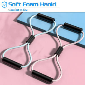 Toptan WeRich Hafif Dayanıklı Yoga Bantları Şekil 8 25lbs Ağır Elastik Çevre Dostu TPE Lateks Yetişkinler İçin - Product Image 6