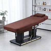 Table de massage de salon confortable en cuir PVC, mobilier de spa pour salons de beauté