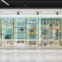 Panier mural pour vêtements, personnalisé, en or, pour chaussures, étagère pour ranger des vêtements, des meubles, Boutique,