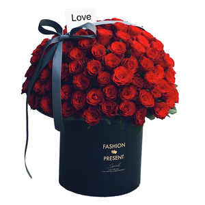กล่องดอกไม้รูปเห็ดแบบคลาสสิกขายส่ง Eternas Rosas Preservadas ของขวัญพร้อมสลักชื่อบนถุงดอกกุหลาบนิรันดร์ - Product Image 1