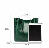 Bolso Tote de Cuero PU Encerado Vintage para Mujer, Bolso de Hombro de Gran Capacidad con Bolsillos Laterales con Cremallera, Patrón Personalizado, para Viajes, Oficina y Aire Libre
