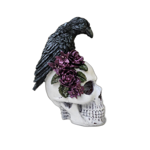 Teschio inciso, Day of The Dead Colorful Floral Sugar Skull Head Home Decor - Product Image 3