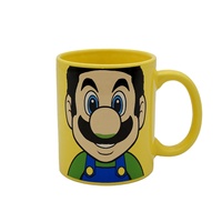 Tasse à café en céramique pour enfants, champignon, dessin animé de Super Mario