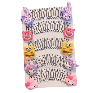 Joyería de moda para niños, abalorios de resina de dibujos animados bonitos, peine para el cabello, horquilla para niñas, alisador de pelo - Product Image 2