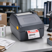 Printer Label Barcode Desktop Thermal Langsung ZD621R RFID 4-inci 300dpi 203dpi Printer Stiker Tag Transfer Thermal