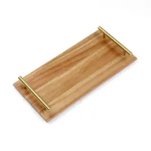 High Quality Rectangle Teak Wood Cutting Board With Juice Groove Wooden Butcher Block For Culinary Use