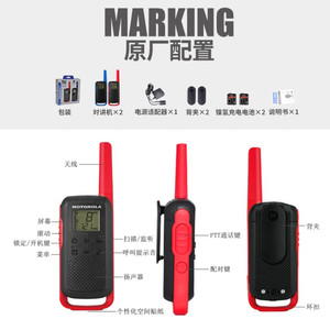 Für T62 Kinder-Walkie-Talkie Paar 409MHz Lizenzfreies Band 20 Kanäle 0-1,5km Langstreckenkommunikation - Product Image 6