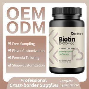 Solilan OEM tablet Biotin murni <span class=keywords><strong>10000</strong></span> Mcg, asam Keratin Vitamin H untuk pertumbuhan rambut kuku dewasa bayi baru lahir - Product Image 2
