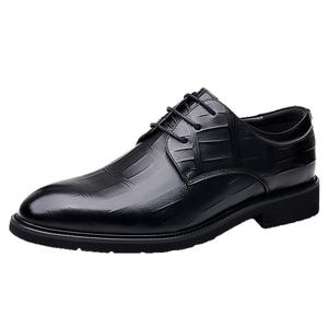 Chaussures en cuir formelles pour hommes, style britannique, nouvelle collection 2026, vente chaude, décontractées, à semelle souple, vintage, pour mariages et costumes de marié - Product Image 3