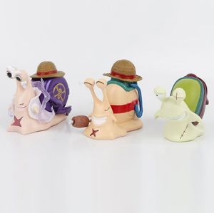 9Ppacks Anime Den Mushi figura <span class=keywords><strong>de</strong></span> acción, lindo Caracol teléfono insecto PVC figura modelo colección adornos regalos - Product Image 2