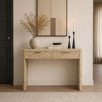 Console moderne en bois imitation racine d'arbre pour salon, entrée, villa, salle à manger, derrière le canapé, bureau d'écriture, ou bureau à domicile
