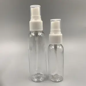 5ml 10ml 30ml 50ml 60ml 100ml Empty Small Clear Pet 4oz Spray Bottle Face Mist Transparent Plastic Chloroform Spray Bottle