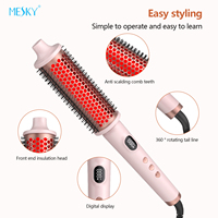 Brosse thermique volumisante en nylon à chauffage rapide MK-2259 MESKY 220 ℃   Brosse chauffante pour boucler les cheveux avec technologie infrarouge